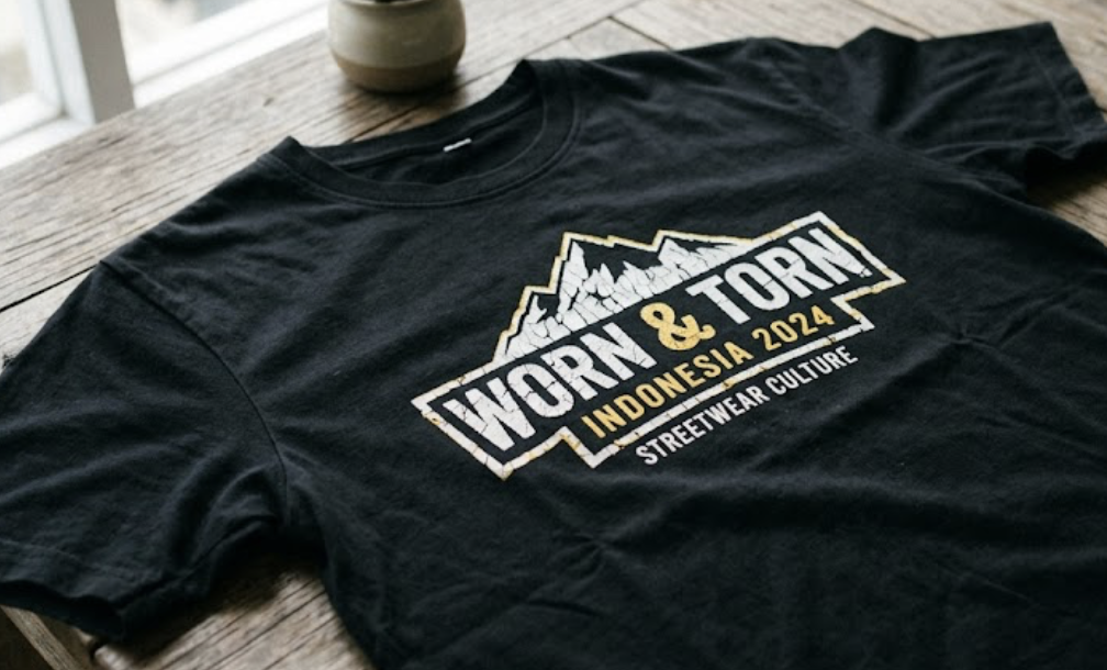 ilustrasi sablon yang retak